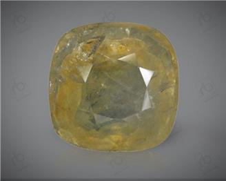 Yellow Sapphire Unheated & Untreated Natural Certified  6.91 carats -2276 (BAR )